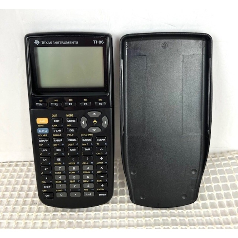Texas Instruments Ti-86 Graphing Calculator-Works but has a line on screen‎